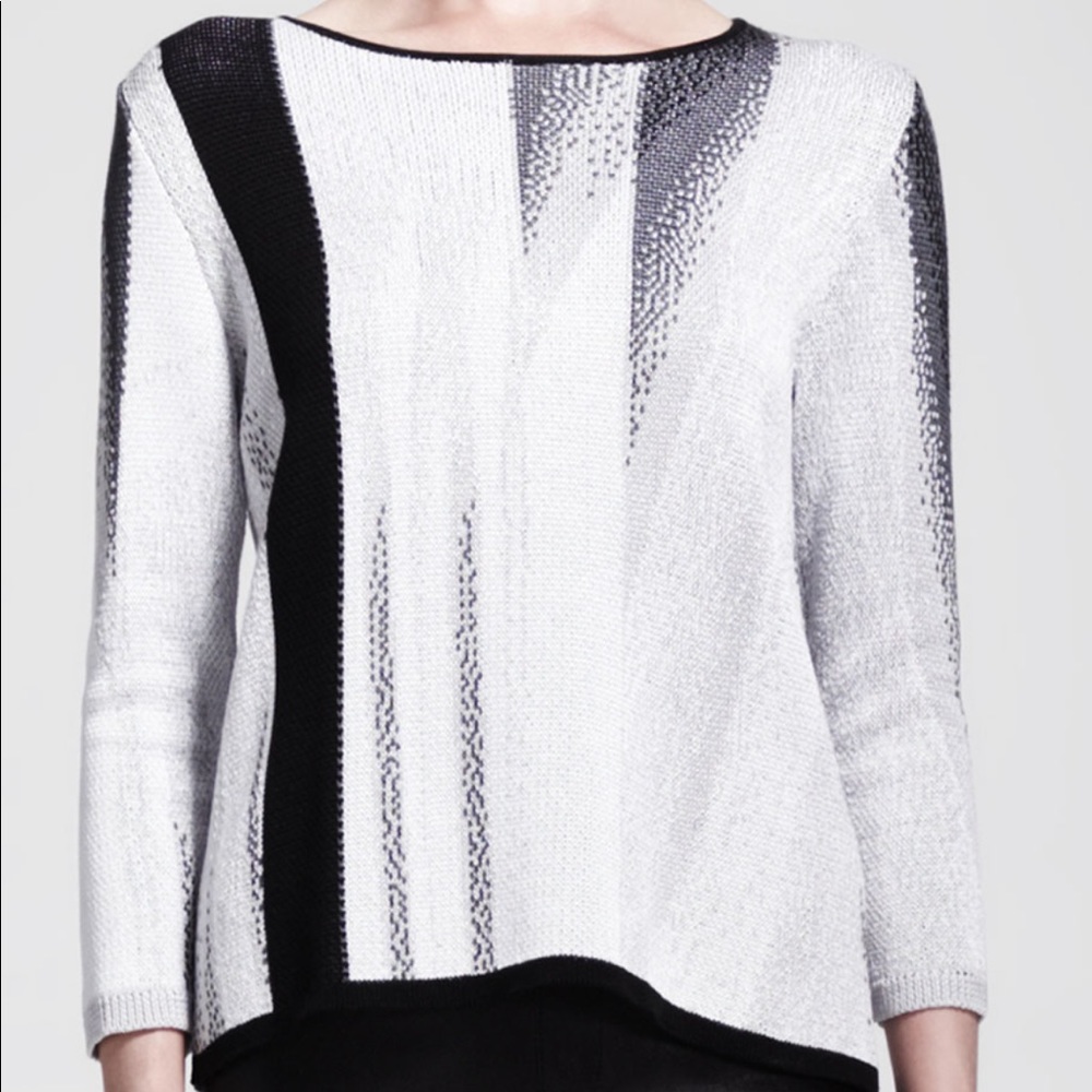 Helmut‎ Lang Virga Jacquard Knit Sweater size medium